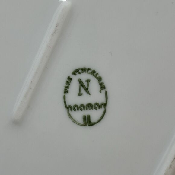 Naaman Fine Porcelain Challah Tray Holy Shabbat Judaic Israeli Hebrew Gold Trim - Picture 6 of 8